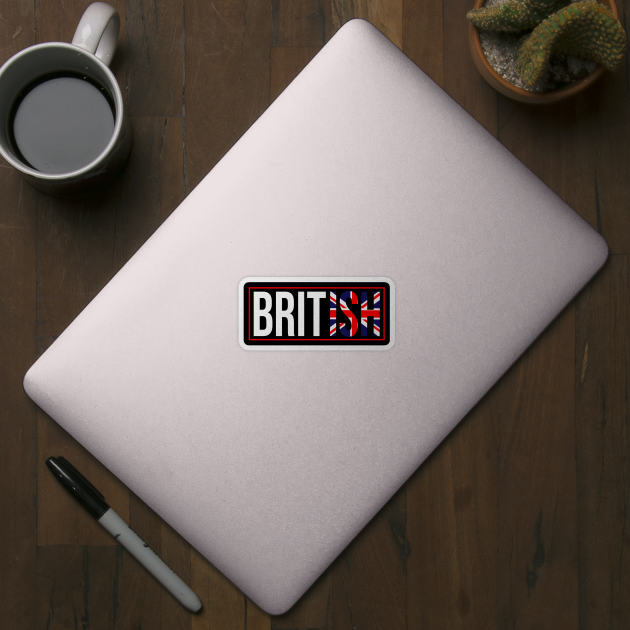 Cool British Flag. Proud Great Britain Flag by Jakavonis